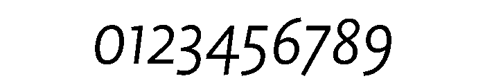 ProfileProSCTT LightItalic Font OTHER CHARS