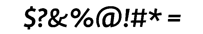 ProfileProSCTT MediumItalic Font OTHER CHARS
