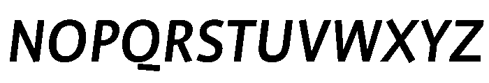 ProfileProSCTT MediumItalic Font UPPERCASE