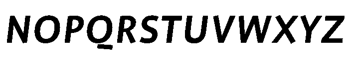 ProfileProSCTT MediumItalic Font LOWERCASE
