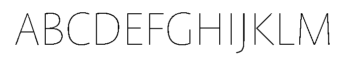 ProfileProSCTT Thin Font UPPERCASE