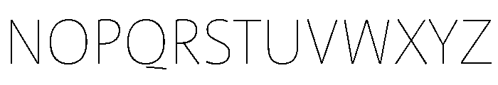 ProfileProSCTT Thin Font UPPERCASE