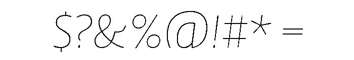 ProfileProSCTT ThinItalic Font OTHER CHARS