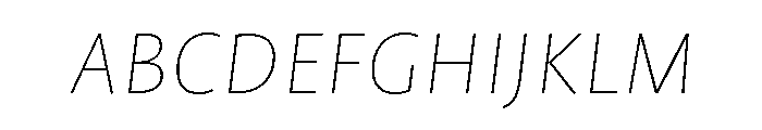 ProfileProSCTT ThinItalic FONT