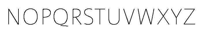 ProfileProSCTT Thin Font LOWERCASE
