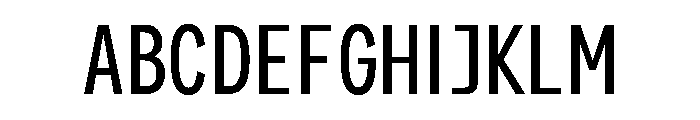 Proportional Font UPPERCASE