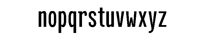 Proportional Font LOWERCASE