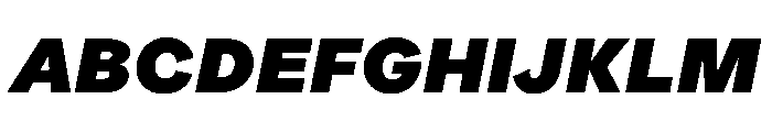 ProtestGrotesk BlackItalic Instance Font UPPERCASE