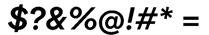 ProtestGrotesk BookItalic Instance Font OTHER CHARS