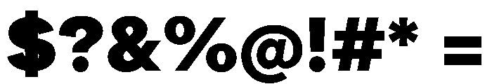 ProtestGrotesk Heavy Instance Font OTHER CHARS