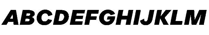 ProtestGrotesk HeavyItalic Instance Font UPPERCASE