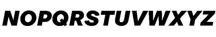 ProtestGrotesk HeavyItalic Instance Font UPPERCASE