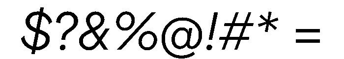 ProtestGrotesk LightItalic Instance Font OTHER CHARS
