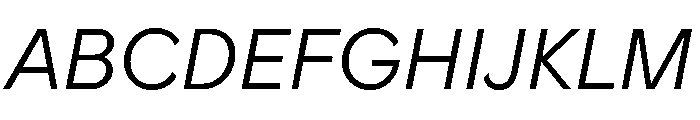 ProtestGrotesk LightItalic Instance Font UPPERCASE