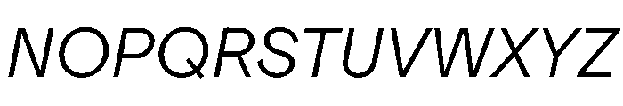 ProtestGrotesk LightItalic Instance Font UPPERCASE