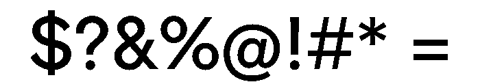 ProtestGrotesk Regular Instance Font OTHER CHARS