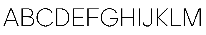 ProtestGrotesk Thin Instance Font UPPERCASE