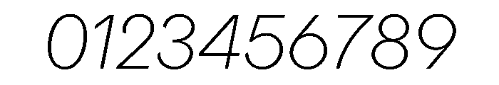 ProtestGrotesk ThinItalic Instance Font OTHER CHARS