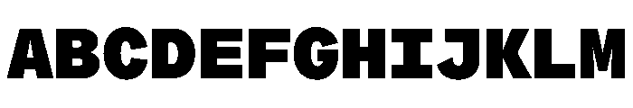 ProtestGroteskMono Black Instance Font UPPERCASE