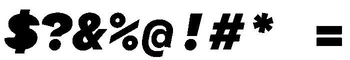 ProtestGroteskMono BlackItalic Instance Font OTHER CHARS