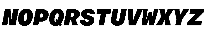 ProtestGroteskMono BlackItalic Instance Font UPPERCASE