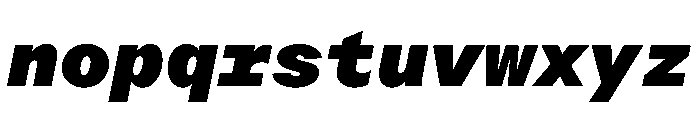ProtestGroteskMono BlackItalic Instance Font LOWERCASE