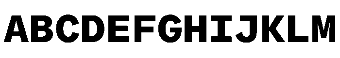 ProtestGroteskMono Bold Instance Font UPPERCASE