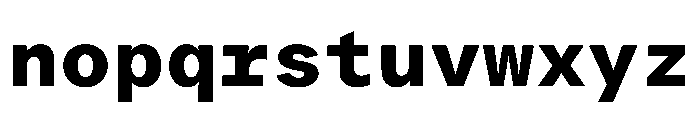 ProtestGroteskMono Bold Instance Font LOWERCASE