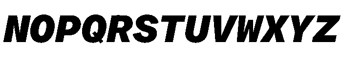 ProtestGroteskMono HeavyItalic Instance Font UPPERCASE