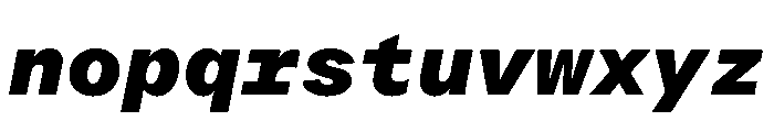 ProtestGroteskMono HeavyItalic Instance Font LOWERCASE