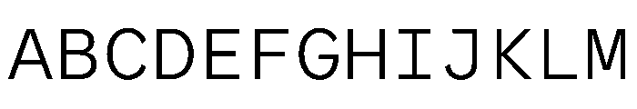 ProtestGroteskMono Light Instance Font UPPERCASE
