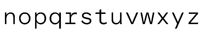 ProtestGroteskMono Light Instance Font LOWERCASE