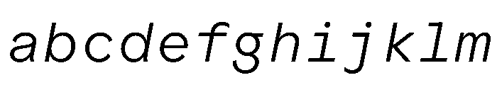ProtestGroteskMono LightItalic Instance FONT
