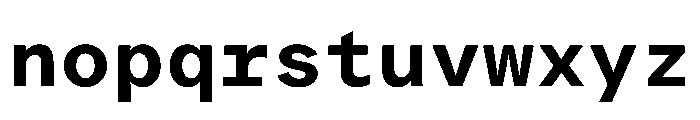 ProtestGroteskMono Medium Instance Font LOWERCASE