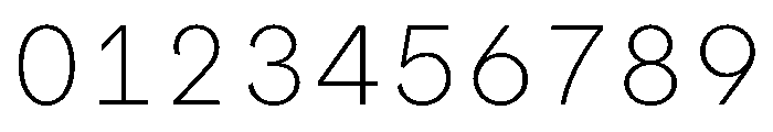 ProtestGroteskMono Thin Instance Font OTHER CHARS
