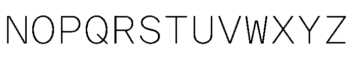 ProtestGroteskMono Thin Instance Font UPPERCASE