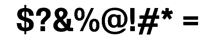 Protokoll Bold Font OTHER CHARS