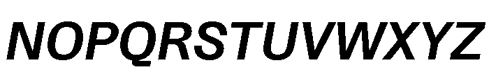 Protokoll BoldItalic Font UPPERCASE