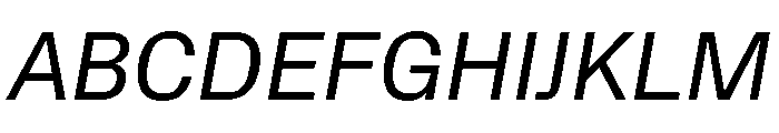 Protokoll Italic Font UPPERCASE