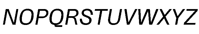 Protokoll Italic Font UPPERCASE