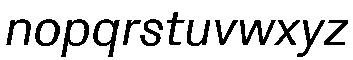 Protokoll Italic Font LOWERCASE