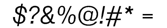 Protokoll LightItalic Font OTHER CHARS