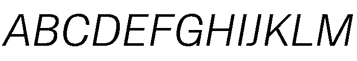 Protokoll LightItalic Font UPPERCASE