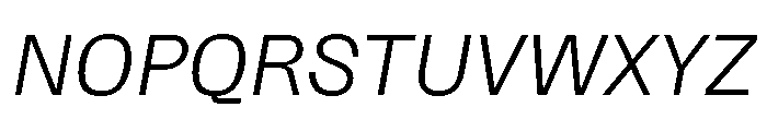 Protokoll LightItalic Font UPPERCASE