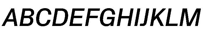 Protokoll MediumItalic Font UPPERCASE