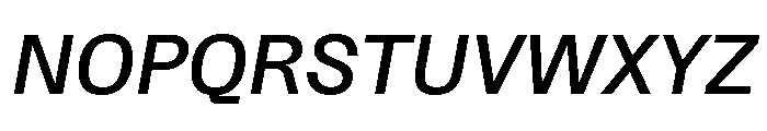 Protokoll MediumItalic Font UPPERCASE