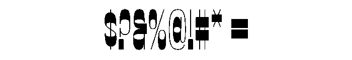 Proxy High Bold Font OTHER CHARS