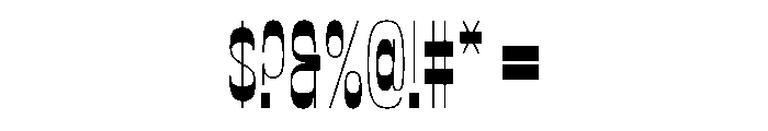 Proxy High Medium Font OTHER CHARS