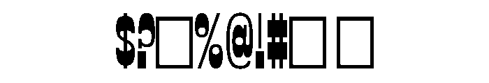 Proxy Micro Bold Font OTHER CHARS