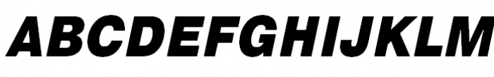 Pragmatica Condensed Black Oblique Font UPPERCASE